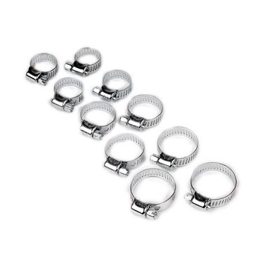 Набор хомутов червячных 10 пр.(10-18х2шт,12-20х2шт,14-23х2шт,15-25х2шт,16-27ммх2шт),в блистере Forsage##Помощник P002K