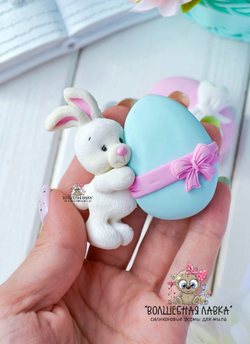 Силиконовая форма Зайчик с яйцом