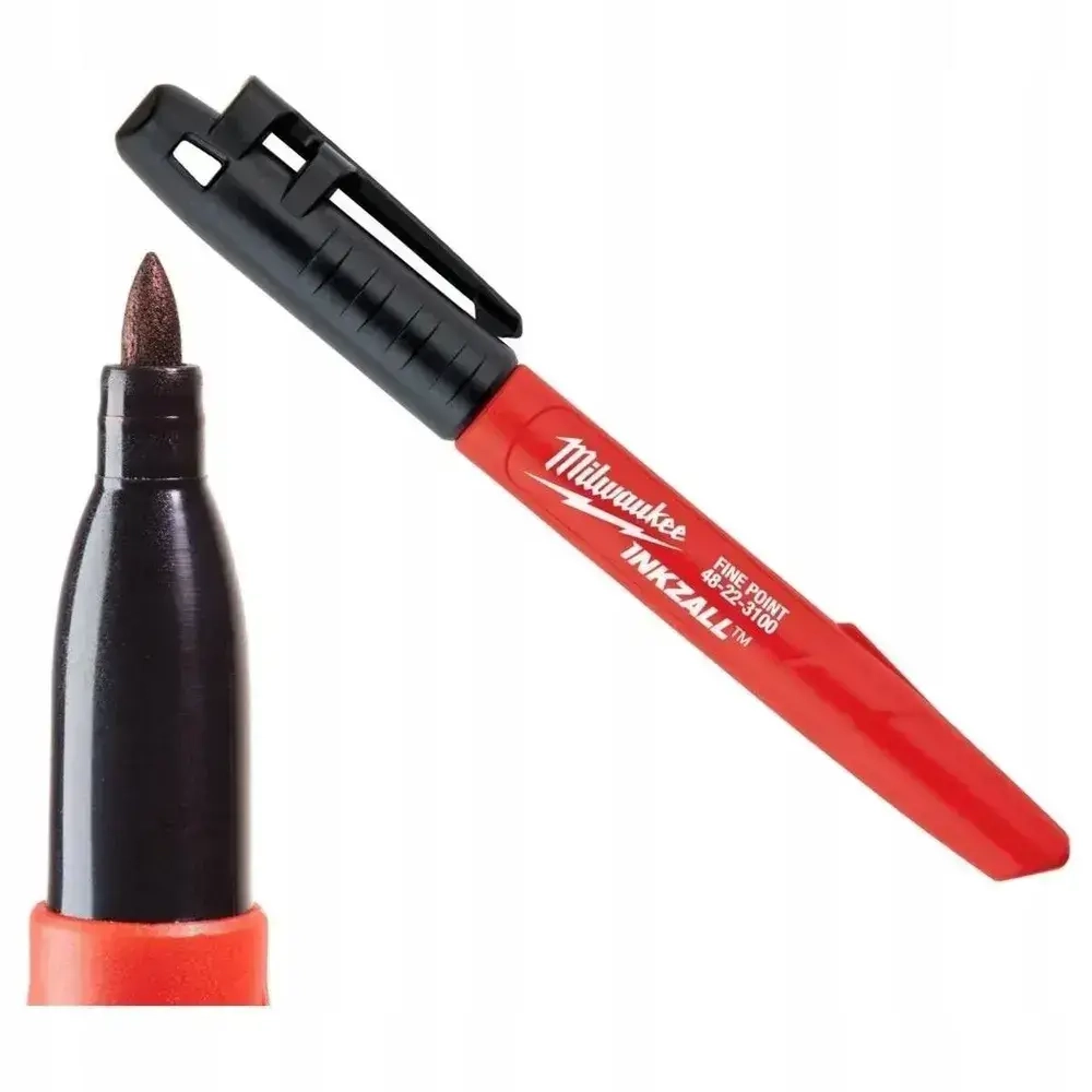 Маркер черный с тонким пером Milwaukee INKZALL, 3 шт