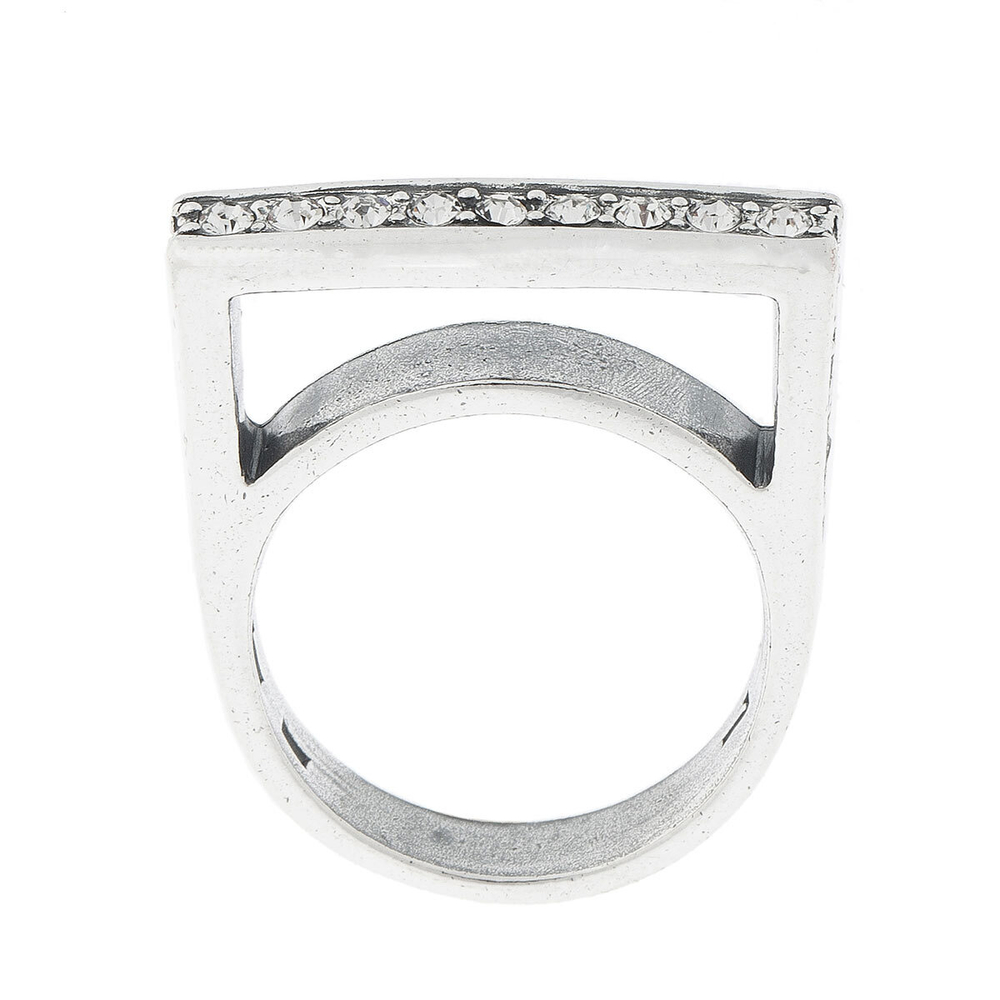 "Мези" кольцо в серебряном покрытии из коллекции "Момент" от Jenavi