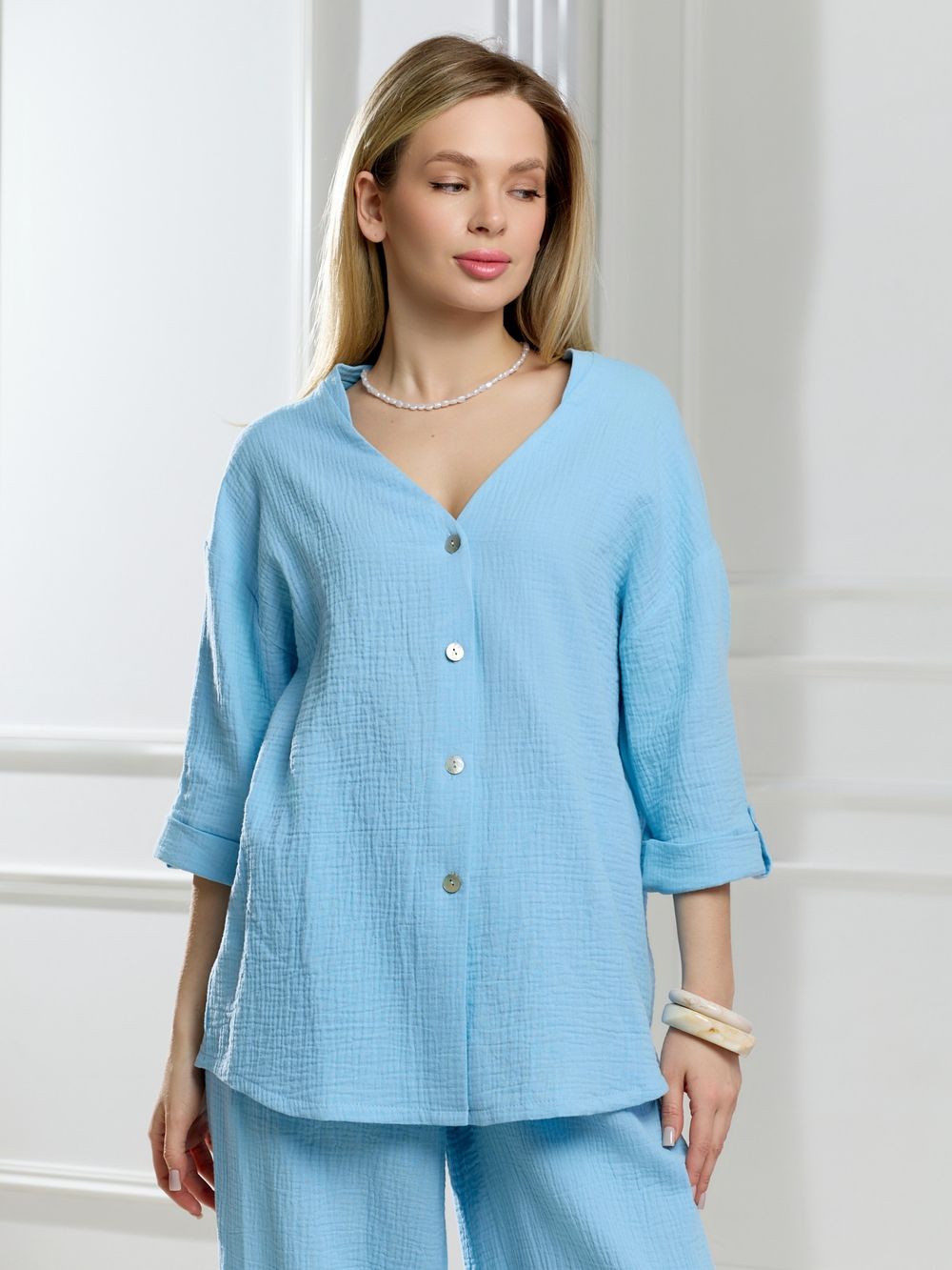Блузка женская Асель-2 Виотекс АКВА