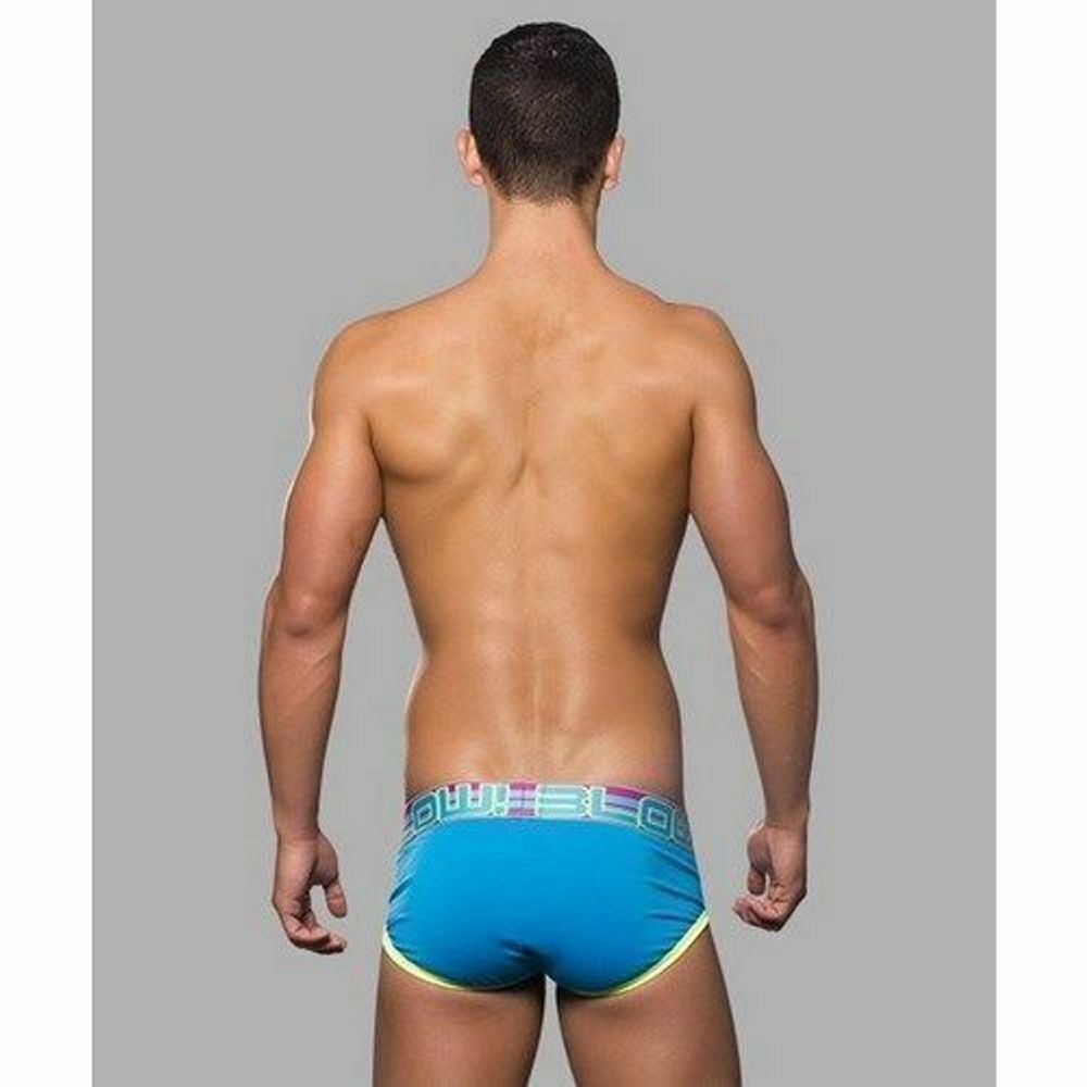 Мужские трусы брифы голубые Andrew Christian Blow! Brief