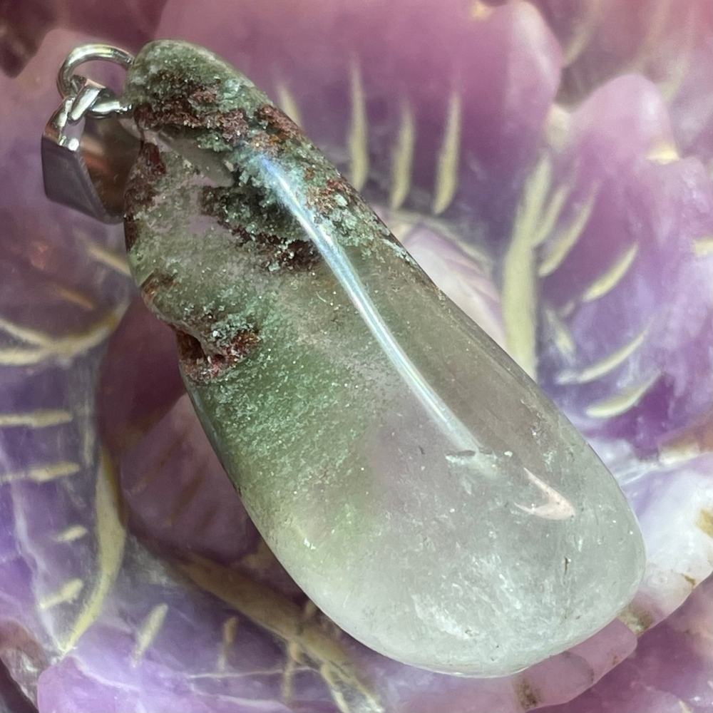 37291 Лодолит Кварц с Породой Кулон 32мм