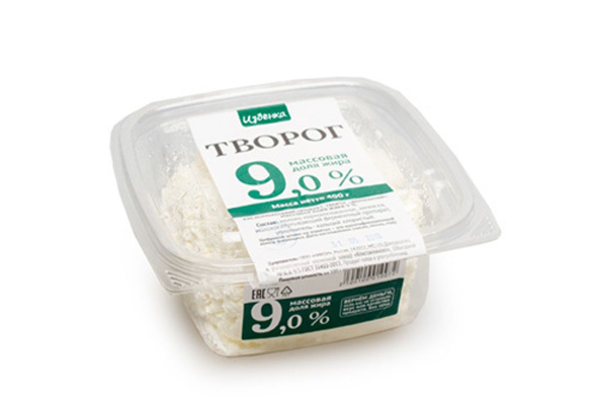 Творог 9% Избенка, 400г