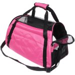 Сумка - переноска для животных «ЛЮБИМЫЙ БРО», цвет розовый, размер М, 46*24*25см/до 7кг (Пакет и Лейбл)