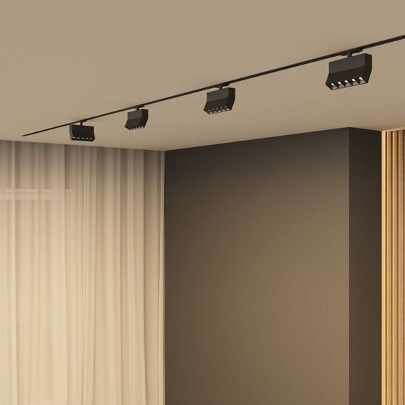 Трековый светодиодный светильник Denkirs Edder DK6436-BK