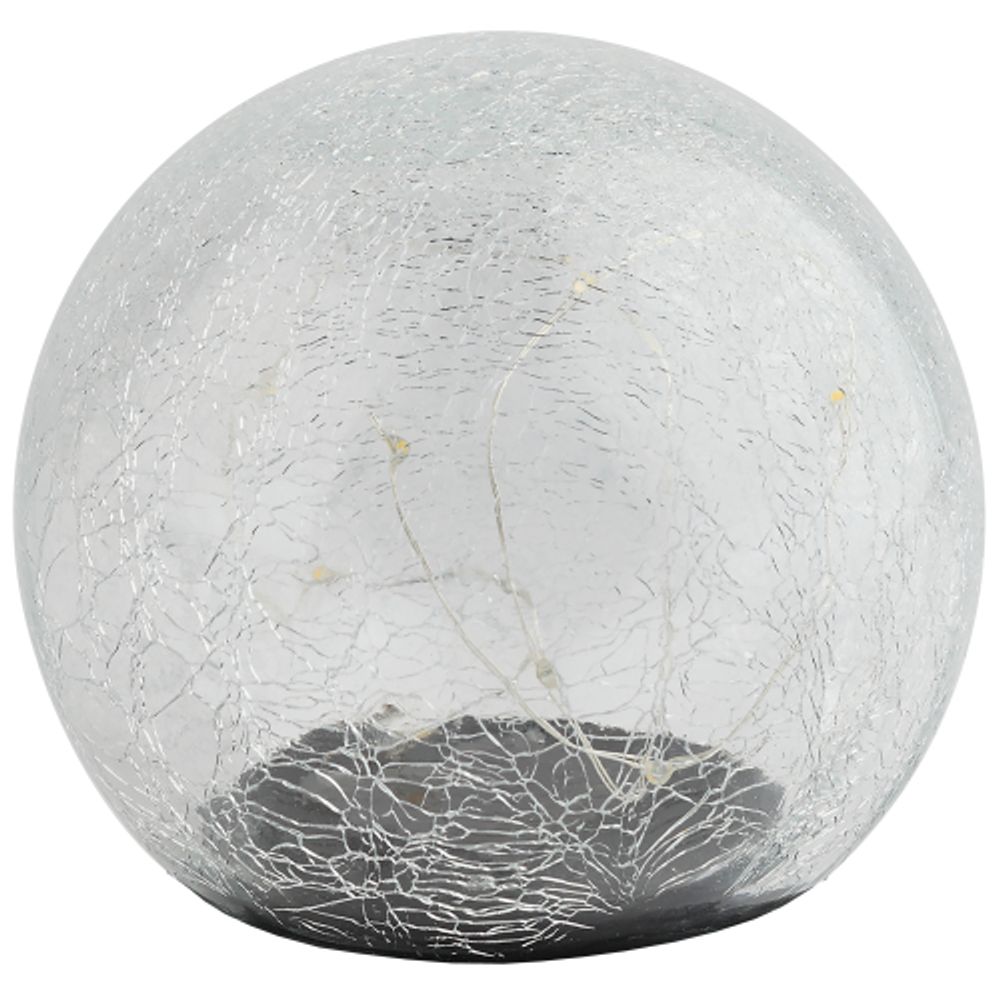 Светильник уличный ЭРА ERASF08-25 Шар на солнечной батарее 20 LED 20 cм | Садовые декоративные светильники