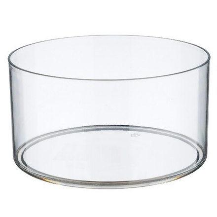 Кашпо "Round" (пластик) D15xH8см (Прозрачный)