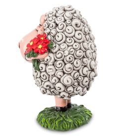 RV-358 Фигурка «Овечка с букетом» мал. (W.Stratford)