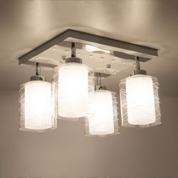 Citilux Прима CL160241 Люстра с поворотными плафонами Белая Хром