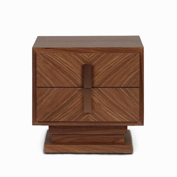 Прикроватная тумба Alpi 60х41 см, шпон ореха