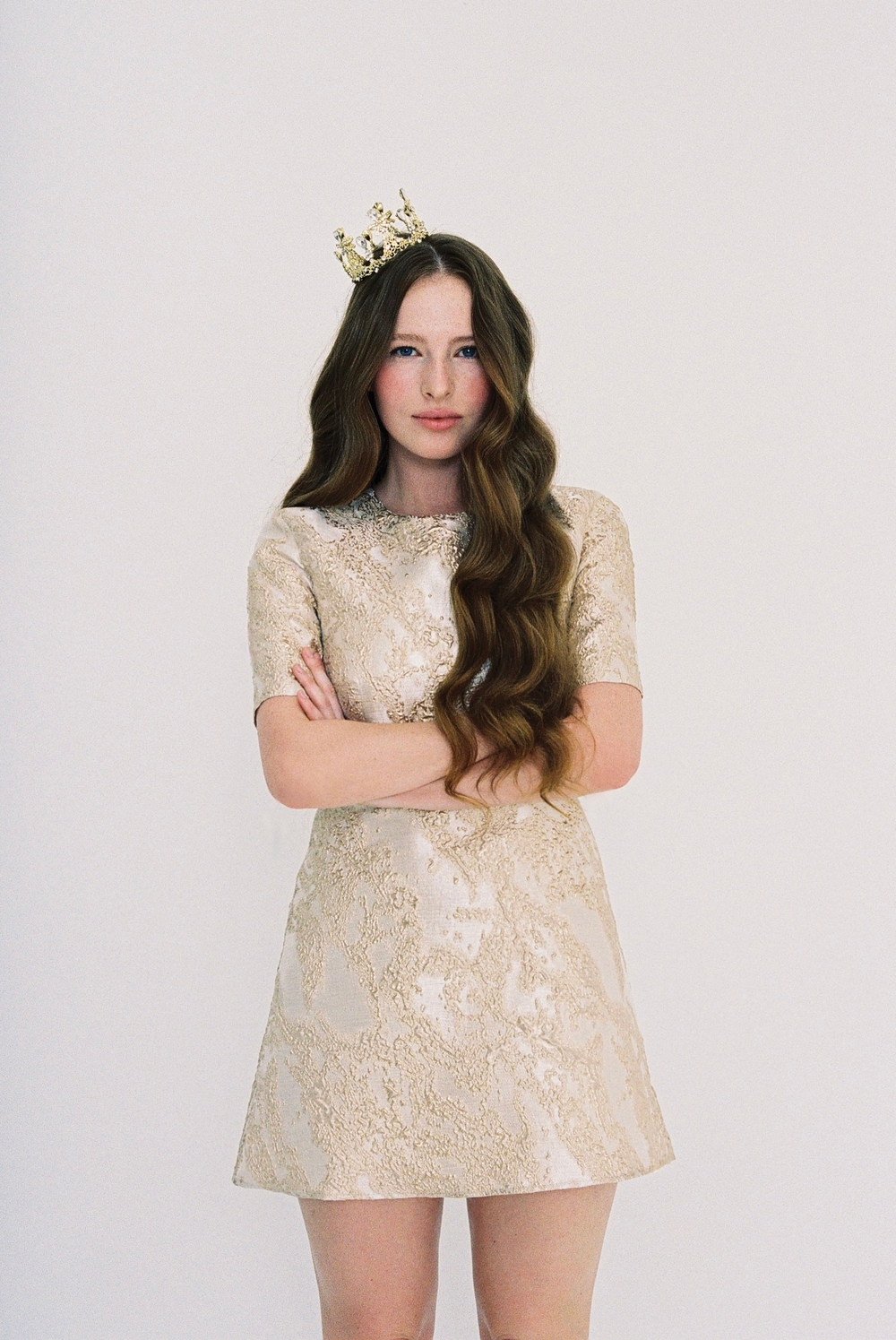 Regina gold dress