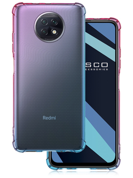 Чехол ROSCO для Xiaomi Redmi Note 9T оптом (арт. XM-RN9T-HARD-TPU-PINK-BLUE)