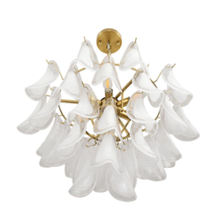 8385/9 NEOCLASSI LN26 141 золото/белый, металл/стекло Люстра E14 9*40W 220V PLUME