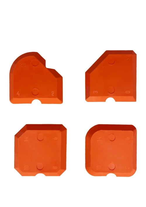 НАБОР ШПАТЕЛЕЙ ДЛЯ ВЫРАВНИВАНИЯ VERTEXTOOLS 4 предм. (1/ 40/ 320), шт