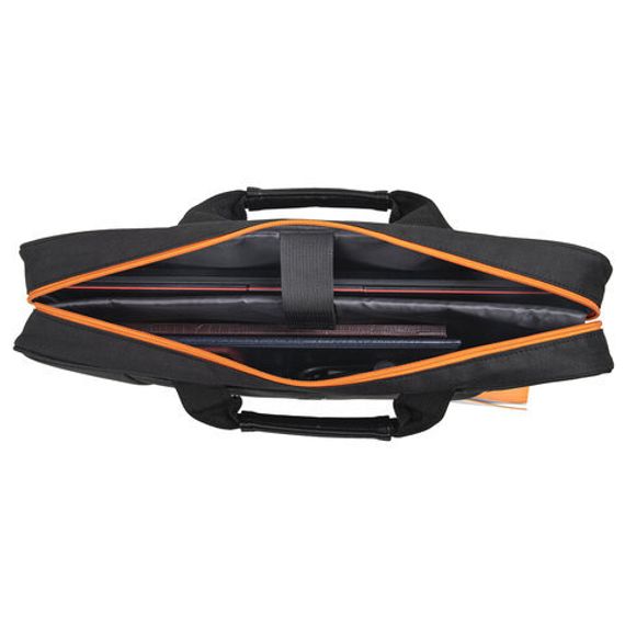 Çanta \ Bag \ Сумка деловая BRAUBERG с отд. для ноутбука 17,3", черная, 34х44х6см, 270826