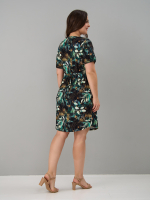 Платье Пв-137/изумрудный-листьяфэнтези