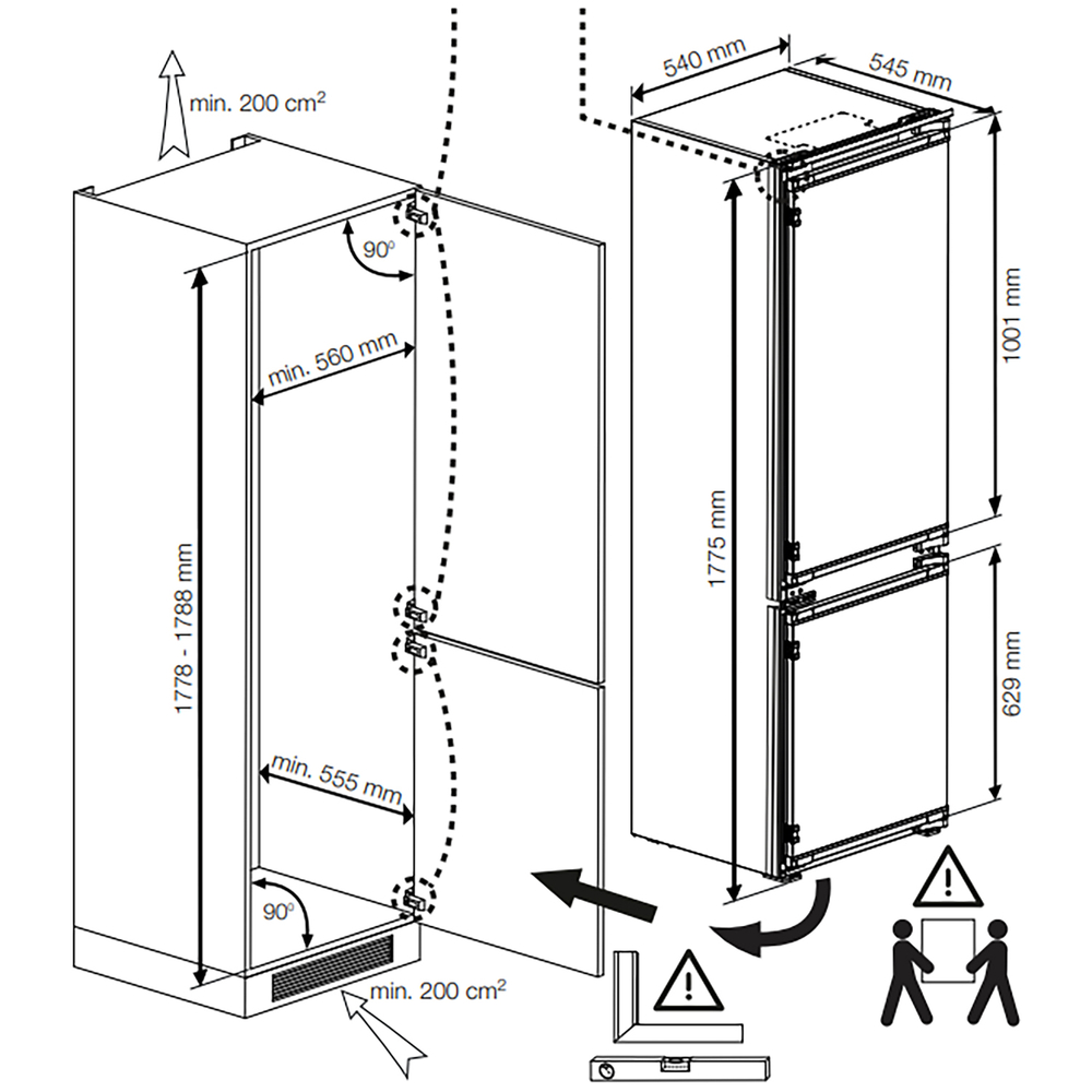 Встраиваемый холодильник Indesit IBH 18