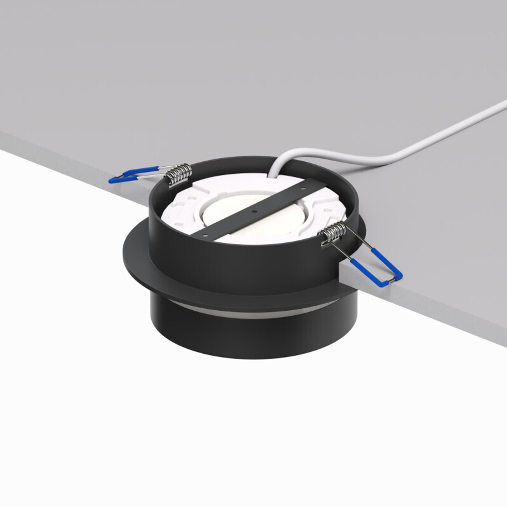 DK2100-BK Встраиваемый светильник NIKO, IP 20, до 15 Вт, GX53, LED, черный, акрил, алюминий
