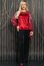 Блуза Жизель (красная) Б11859 LT Collection