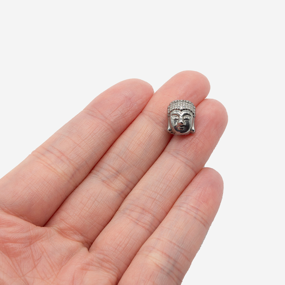 L148 Бусина "Будда" 10,5*9мм, нерж. сталь