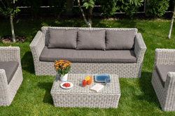 "Капучино Сингл" лаунж-зона из искусственного ротанга, цвет коричневый