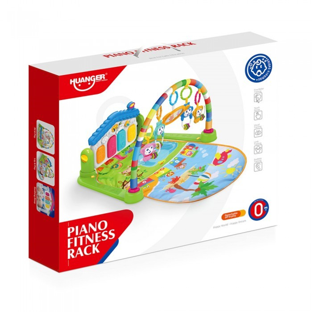 HAUNGER Развивающий коврик с пианино Паровозик, 84*65*45 см