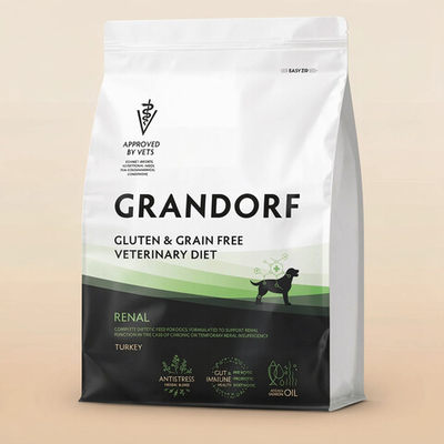 Сухой диетический корм Grandorf Veterinary Diet Dog Renal для собак, для поддержания функций почек при ХБН
