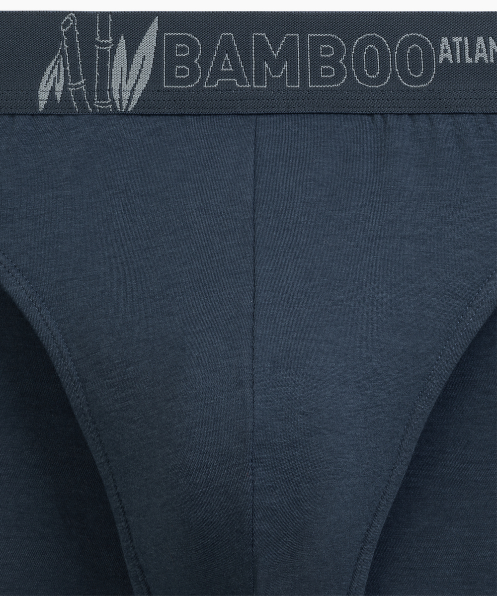 Мужские трусы слипы спорт Atlantic, 3 шт. в уп., бамбук, бежевые + коричневые + сине-зеленые, 3MP-213