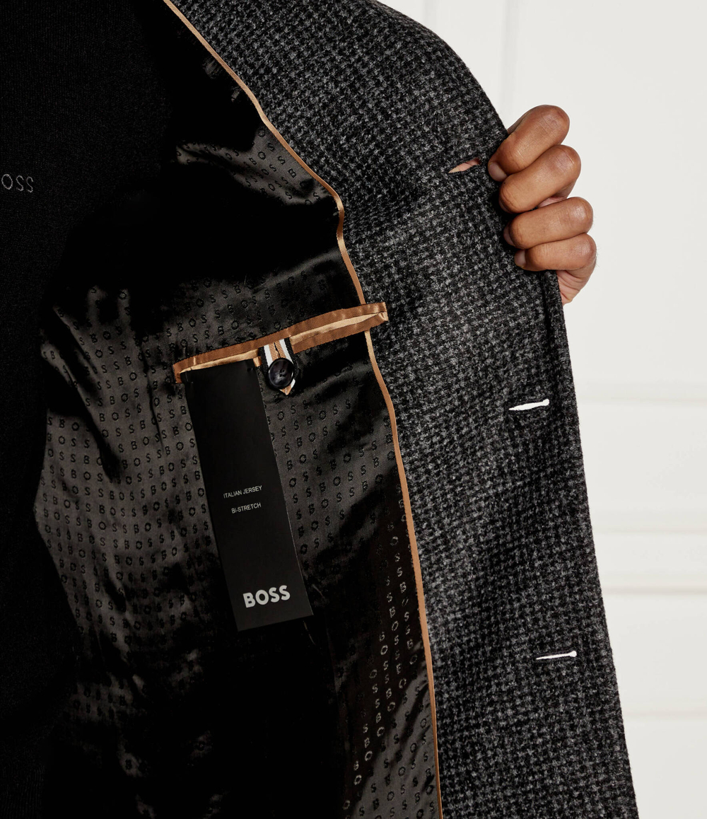 Пальто H-Hyde BOSS BLACK - серый(50528132)