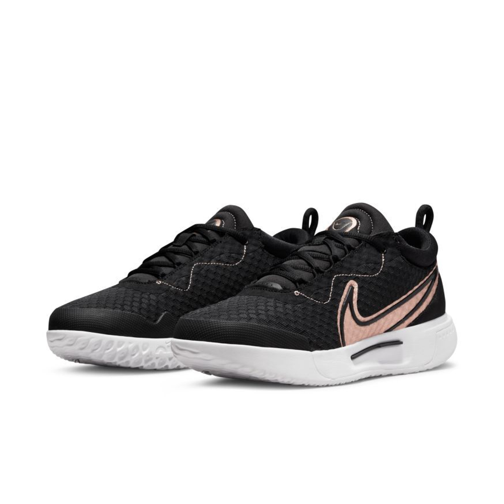 Женские Кроссовки теннисные Nike Zoom Court Pro - white/metalic red bronze/white