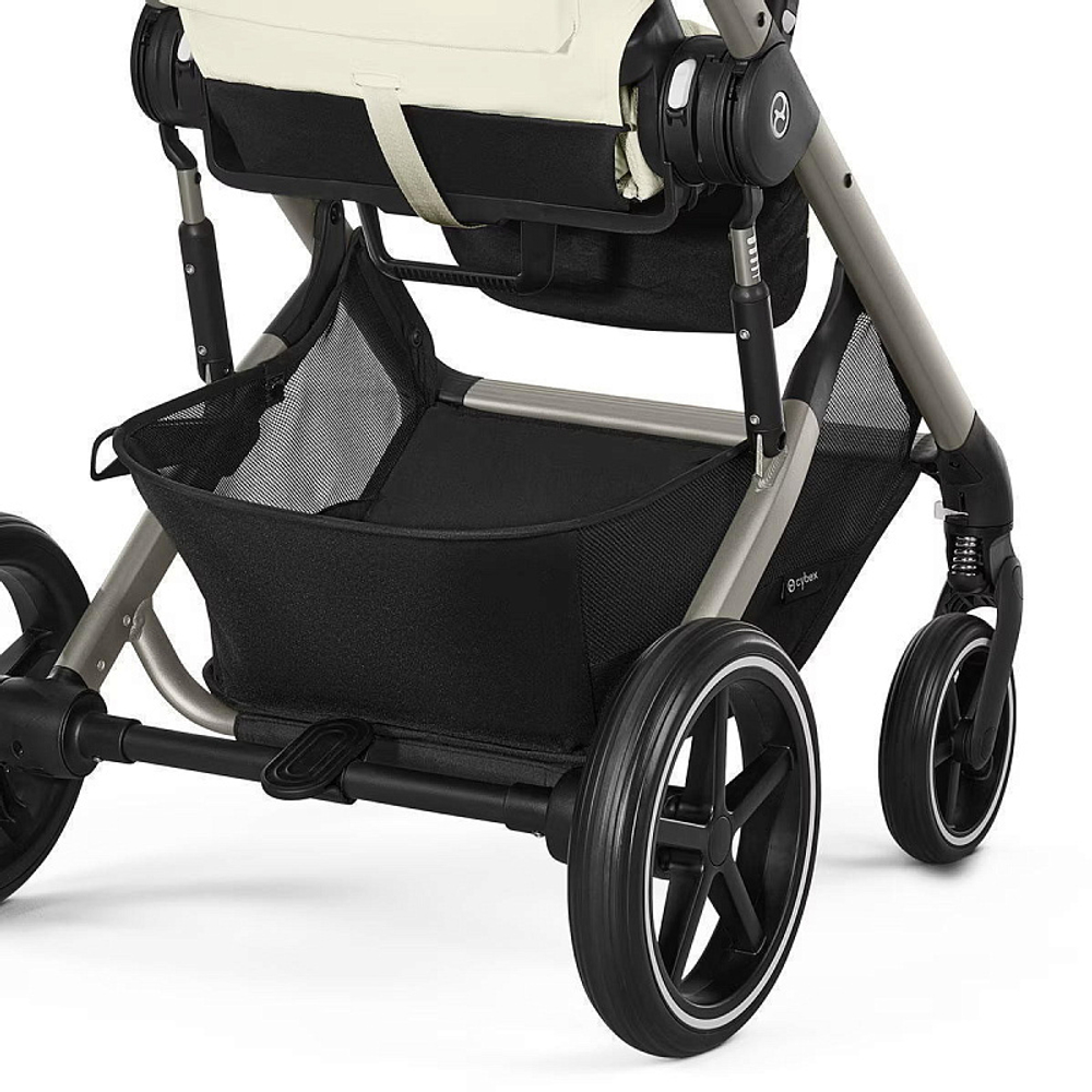 Коляска Cybex Balios S Lux TPE complete Cloud T Sepia Black 3 в 1 Seashell Beige с дождевиками