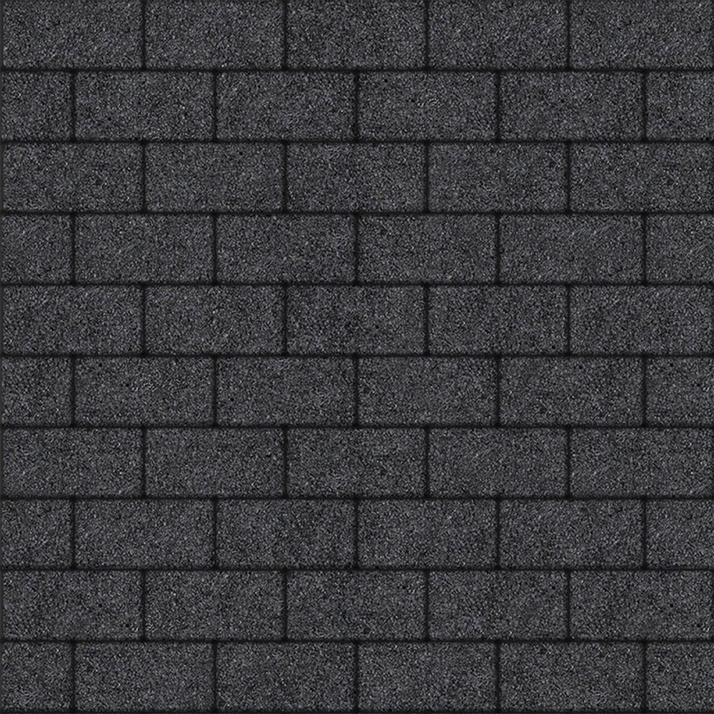 Тротуарная плитка ПРЯМОУГОЛЬНИК 200x100 мм - Стоунмикс Черный