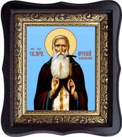 Арсений Комельский, Вологодский преподобный игумен. Икона на холсте.