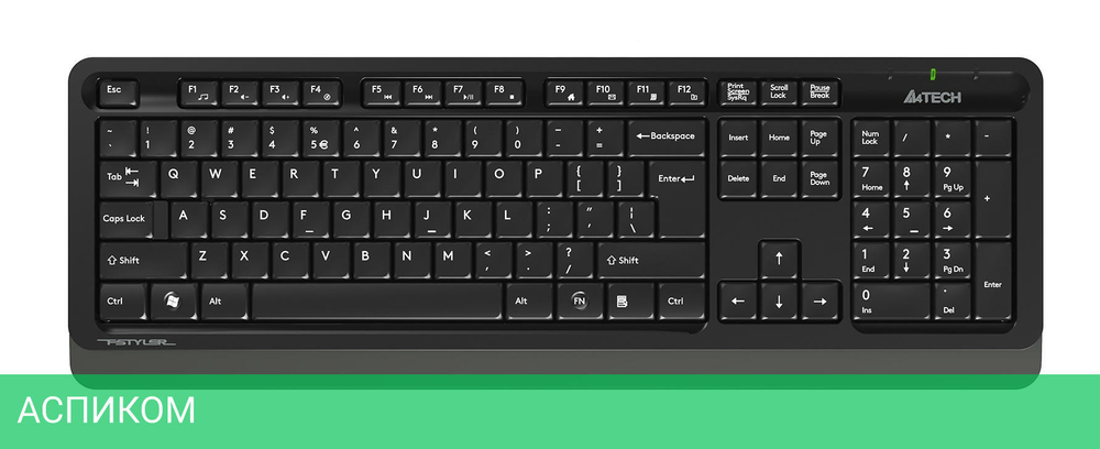 Набор периферии A4Tech Fstyler FG1010S черный/серый
