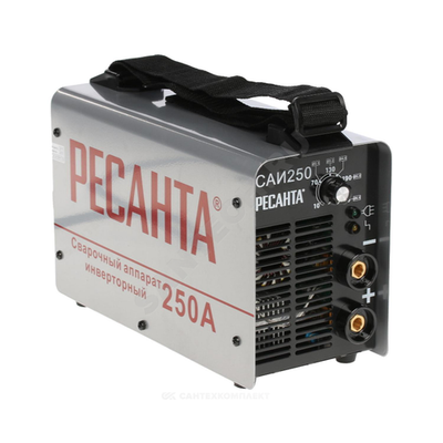 Сварочный аппарат инверторный САИ-250 140-260В 250А 5,0мм ПВР 70% инвертор Ресанта 65/6 .