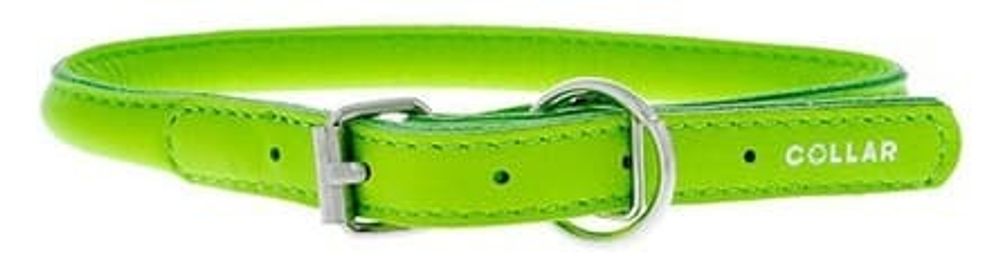 Ошейник &quot;CoLLaR Glamour&quot;  круглый зеленый для длинношерстных собак ширина 14мм, длина 34-42см