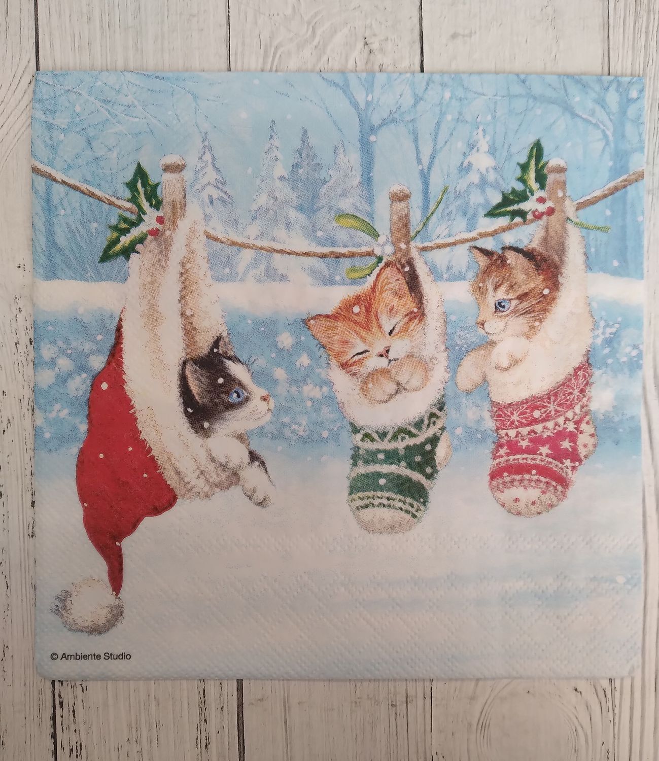 салфетка KITTEN IN WINTERLAND