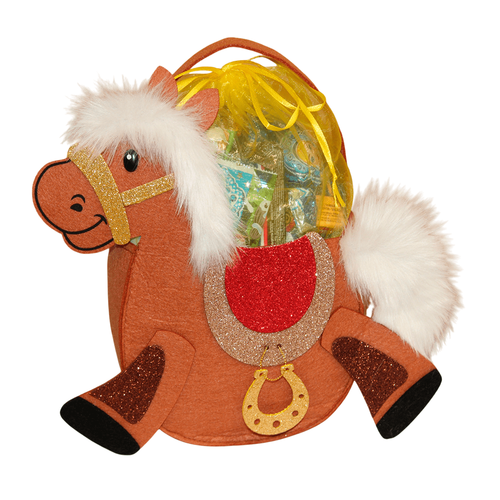 СУМОЧКА ЛОШАДКА ОГОНЁК 800г  ФЕТР