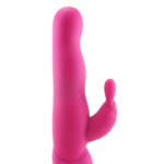 Розовый хай-тек вибромассажер iVibe Select iRabbit - 26 см. (Цвет: розовый)