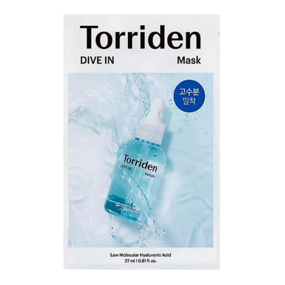Тканевая маска для глубокого увлажнения Torriden DIVE IN Low Molecular Hyaluronic Acid Mask, 27мл, шт