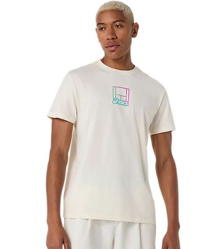 Теннисная футболка Asics Court Core Graphic - cream