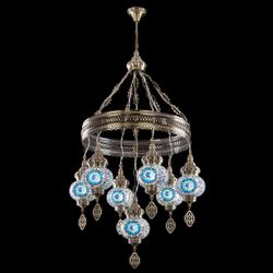 Citilux Каир CL419166 Люстра подвесная Мозаика Синяя