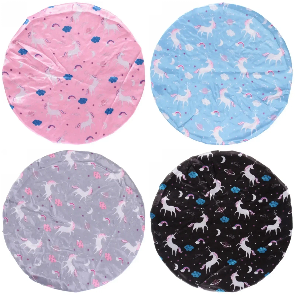 Шапочка для душа «Ultramarine - Shower bunini», микс 4 цвета, d-24 см (двухсторонняя, внутренний слой EVA)