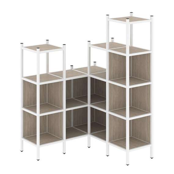 Лофт Угловой внутренний стеллаж VR.L-39  1278*1278*1869