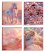 Тетрадь 48л, А5, клетка, Schoolformat Блестки, УФ-лак, в ассортименте