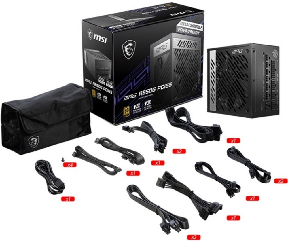 Блок питания ATX MSI MPG A850G