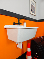 Пластиковая техническая раковина MAXIMUS WHITE