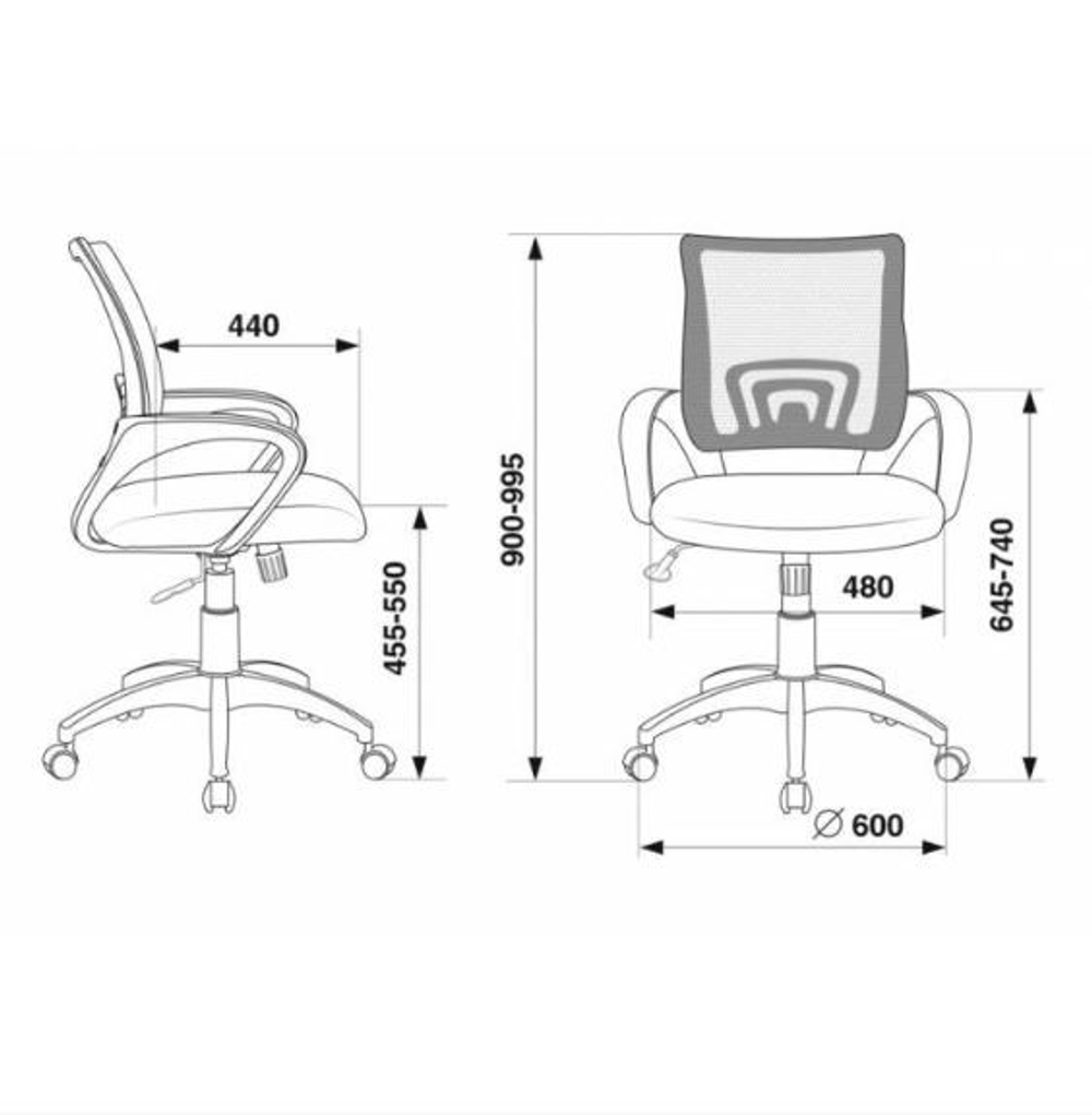 Кресло Бюрократ CH-695N TW-01