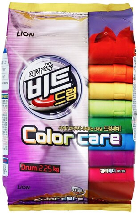 Концентрированный стиральный порошок для защиты цвета Lion Color Care  2.2 кг